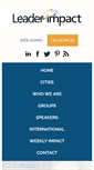 Mobile Screenshot of leaderimpact.com